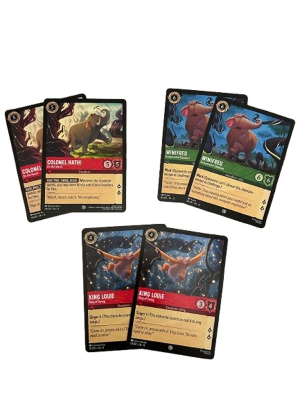 DISNEY LORCANA Attack of the Vine Card Lot Jungle Book Theme